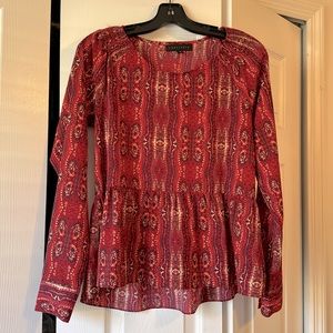 Sanctuary XS long sleeve ruffle top